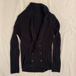 Zara black shawl collar cardigan